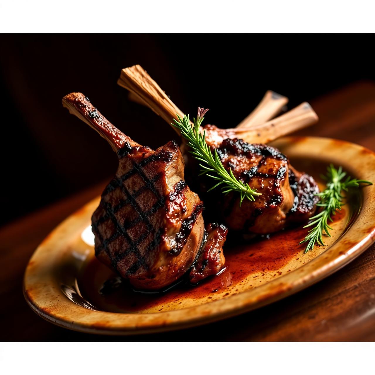 Costolette d'agnello al rosmarino
